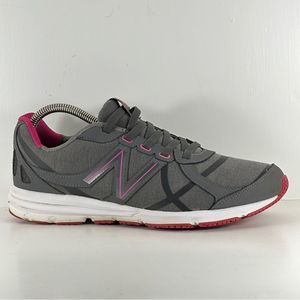 New Balance 636 WL636BP Women’s size 9.5 Gray Pink Athletic Running Shoes.